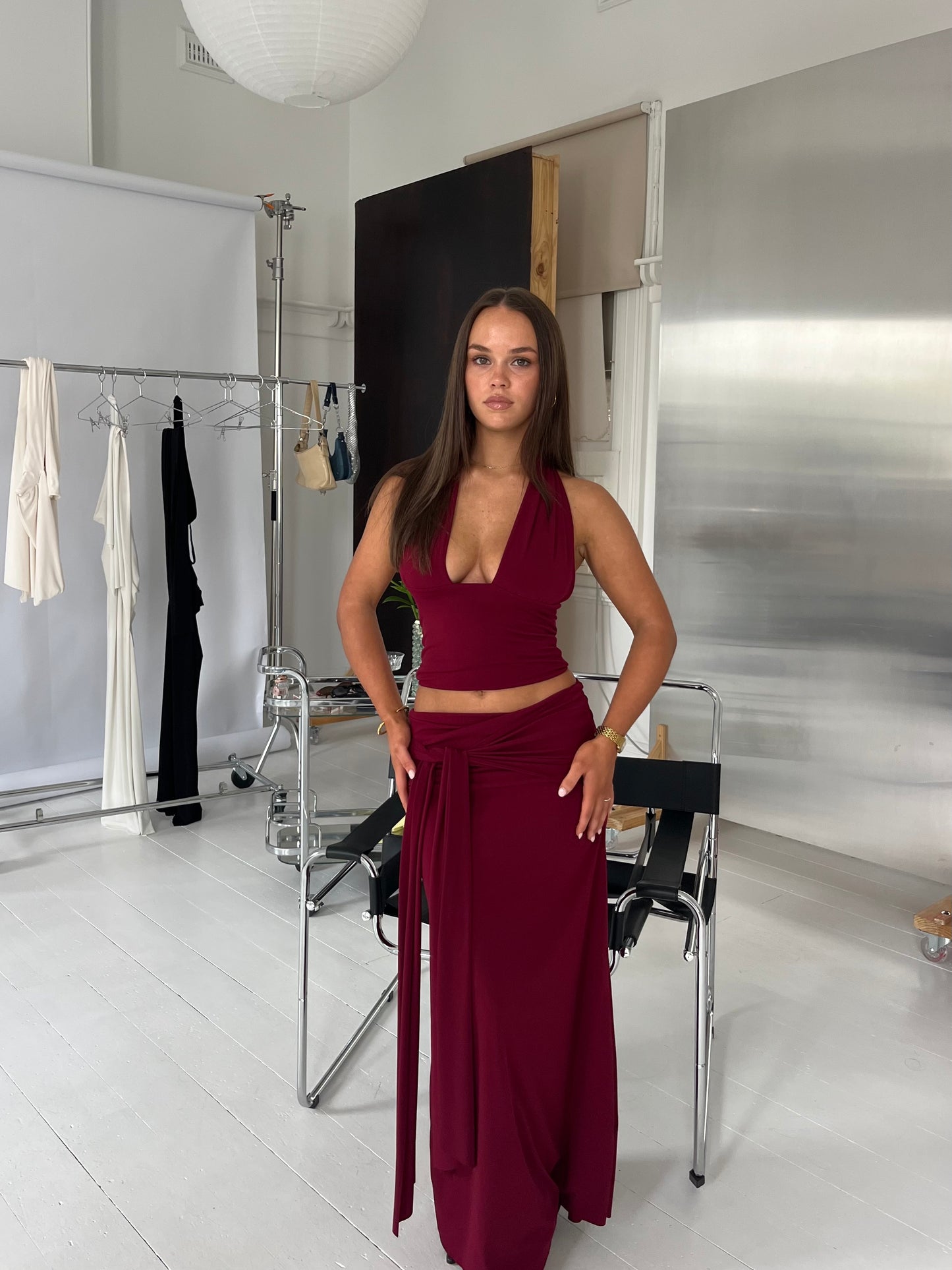 SOFIA SET BURGUNDY