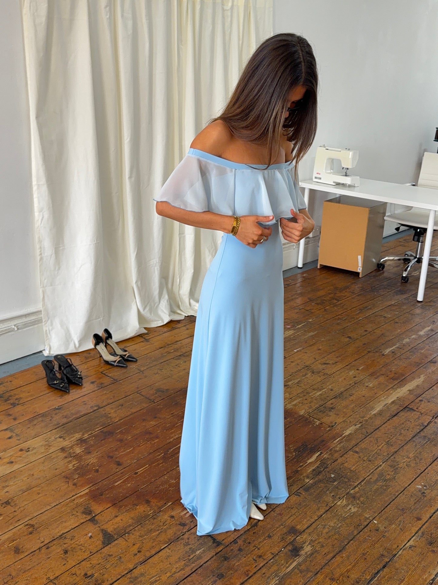 PHYLLIS DRESS BABY BLUE