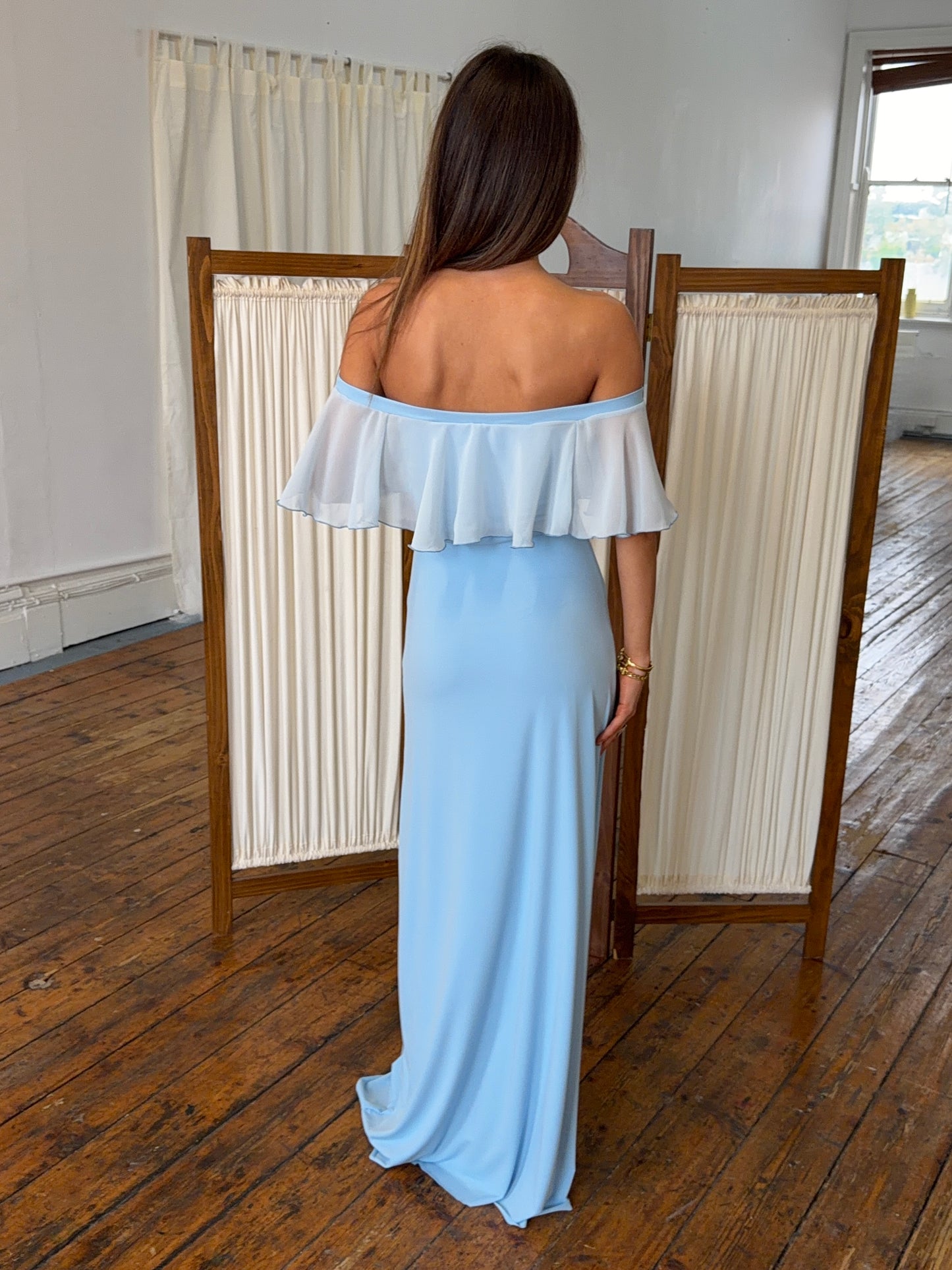 PHYLLIS DRESS BABY BLUE