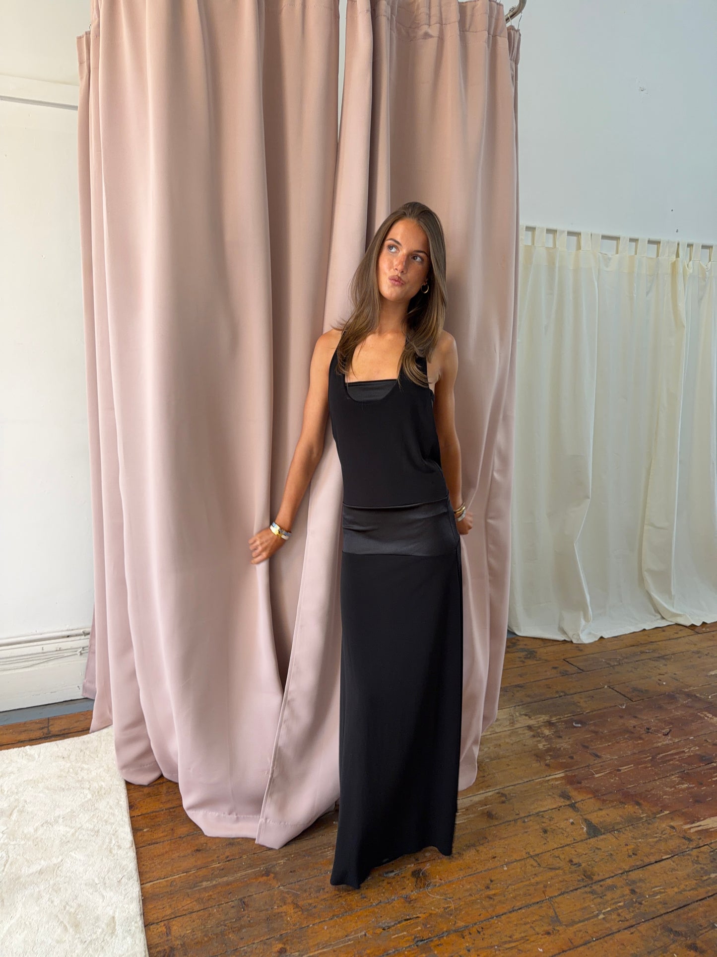 SERENA DRESS BANDEAU BLACK