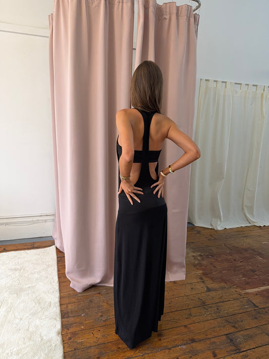 SERENA DRESS BANDEAU BLACK