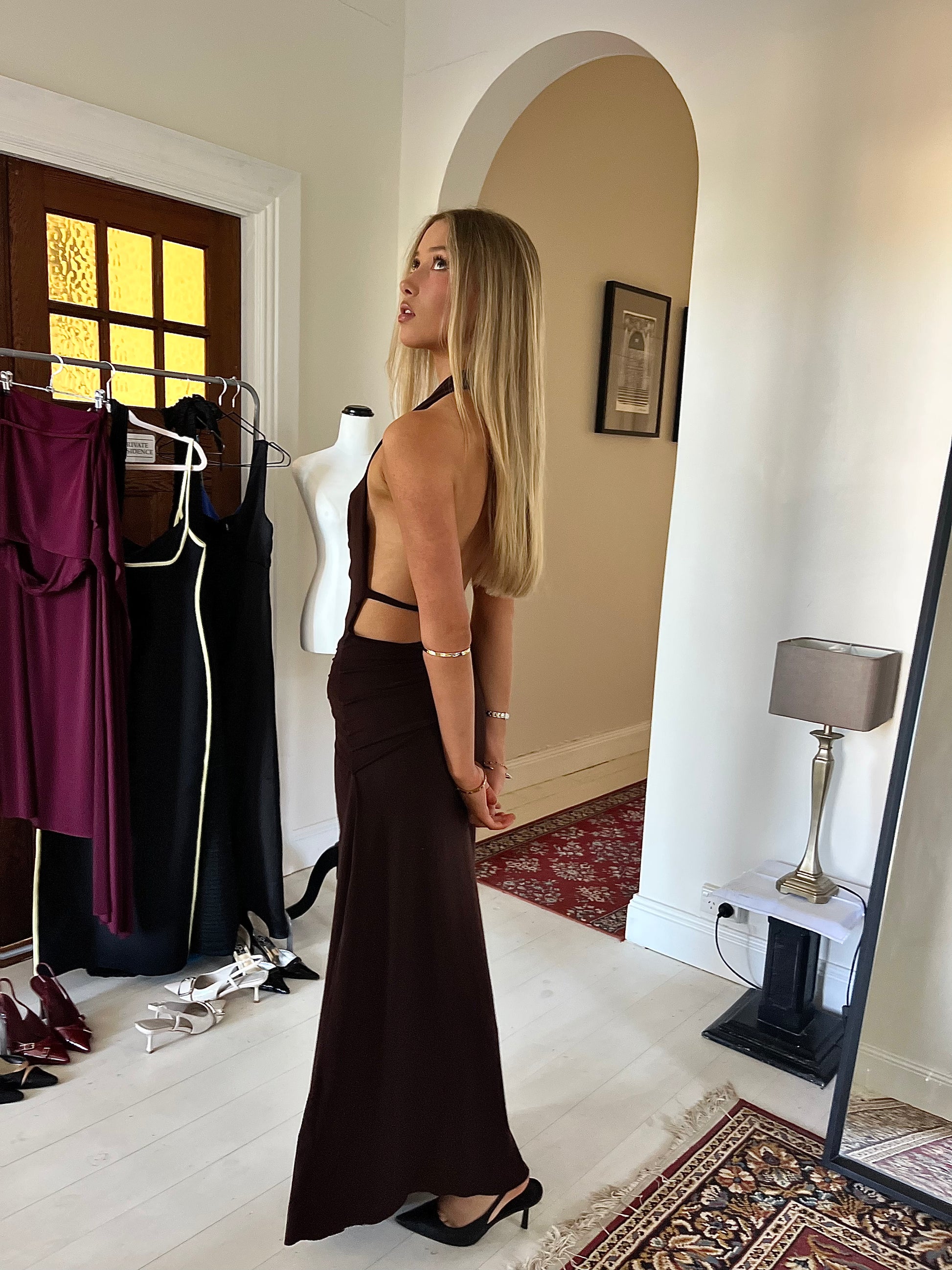 NADIA DRESS BROWN LaMarie NADIA DRESS BROWN LaMarie